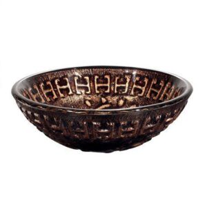 VIGO Vessel Sink Aztec Glass