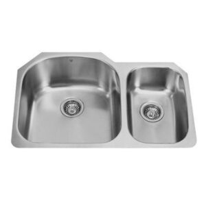 Vigo VG3121L 31-inch Undermount Stainless Steel 18 Gauge Double Bowl Kitchen Sink