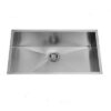 Vigo VG3219CK1 32 Inch Single Basin Undermount Stainless Steel Kitchen Sink with Sink Grid and Basket Strainer