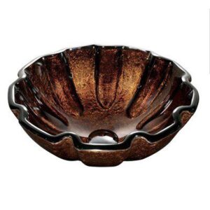 VIGO Vessel Sink Walnut Shell Glass VG07038