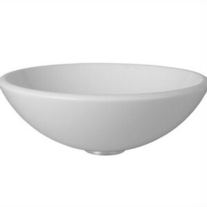 VIGO Vessel Sink White Phoenix Stone Glass VG07039