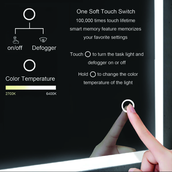 Blossom Lyra - 48'' LED Mirror