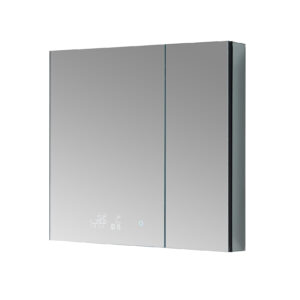 Savera 36 W x 36 H Recessed or Surface-Mount LED Mirror Medicine Cabinet with Defogger