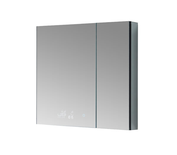 Savera 36 W x 36 H Recessed or Surface-Mount LED Mirror Medicine Cabinet with Defogger