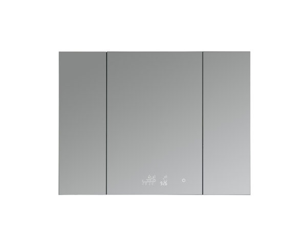 Savera 48 W x 36 H Recessed or Surface-Mount LED Mirror Medicine Cabinet with Defogger