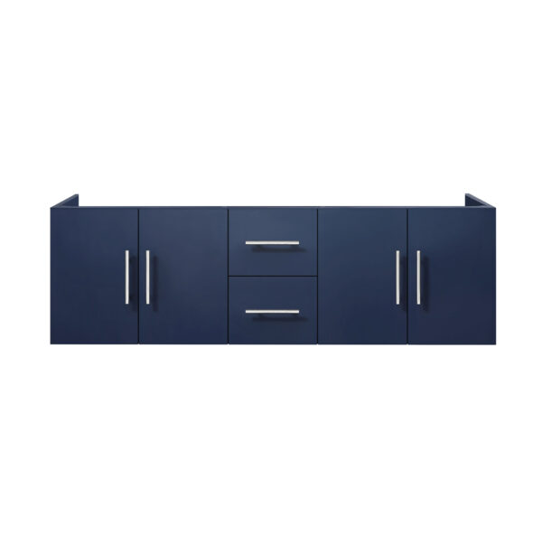 Geneva 60 in. W x 22 in. D Navy Blue Double Bath Vanity