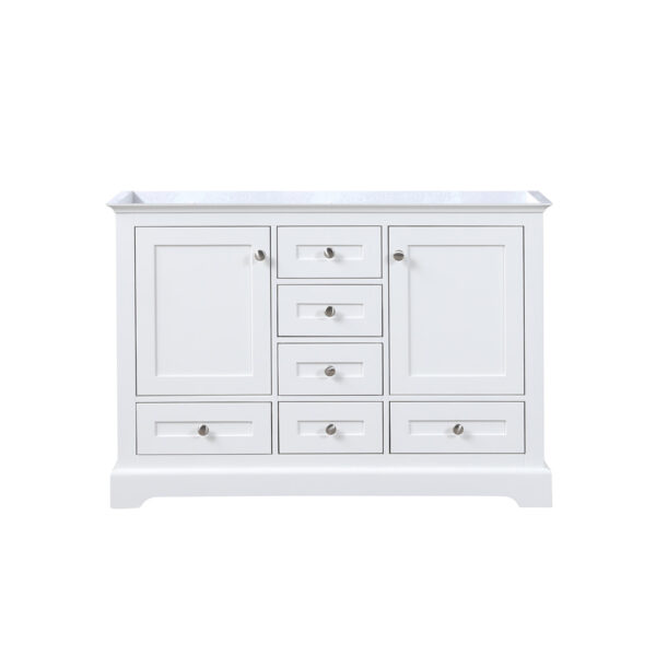 Dukes 48 in. W x 22 in. D White Double Bath Vanity