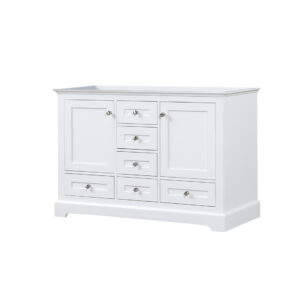 Dukes 48 in. W x 22 in. D White Double Bath Vanity