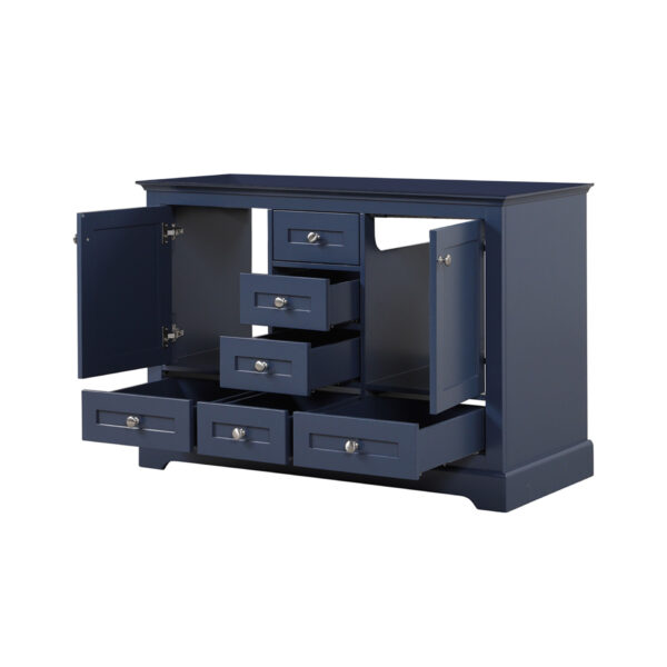 Dukes 48 in. W x 22 in. D Navy Blue Double Bath Vanity