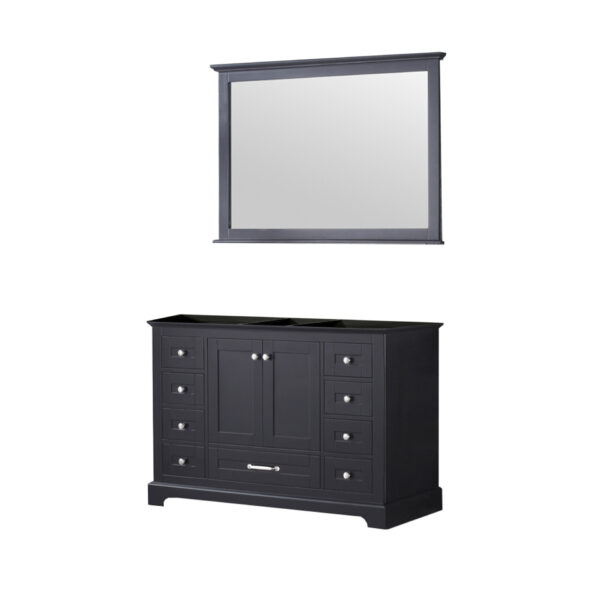 Dukes 48 in. W x 22 in. D Espresso Single Bath Vanity and 46 in. Mirror