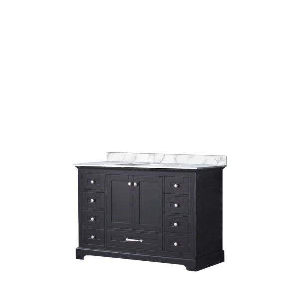 Dukes 48 in. W x 22 in. D Espresso Single Bath Vanity and Carrara Marble Top