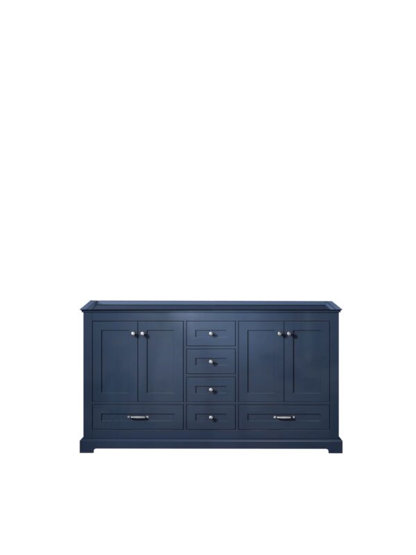 Dukes 60 in. W x 22 in. D Navy Blue Double Bath Vanity