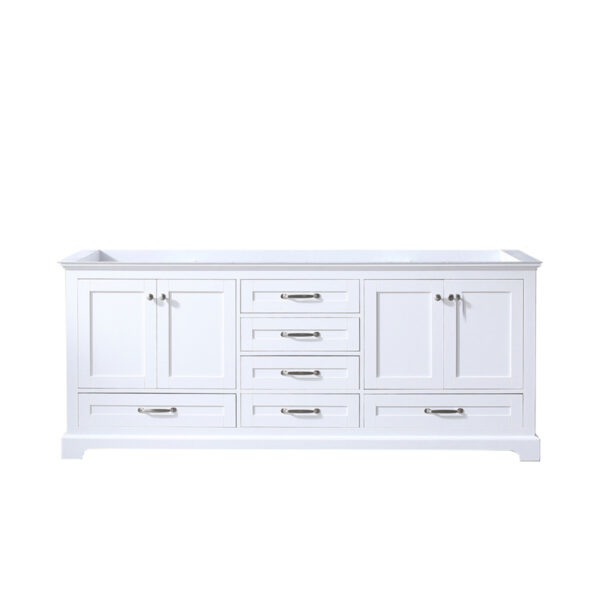 Dukes 80 in. W x 22 in. D White Double Bath Vanity