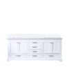 Dukes 80 in. W x 22 in. D White Double Bath Vanity and Cultured Marble Top