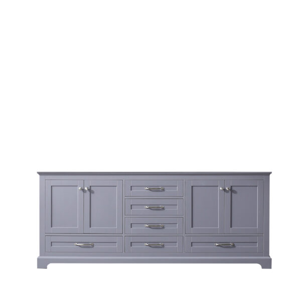 Dukes 80 in. W x 22 in. D Dark Grey Double Bath Vanity and 30 in. Mirrors