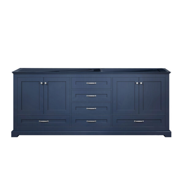 Dukes 80 in. W x 22 in. D Navy Blue Double Bath Vanity