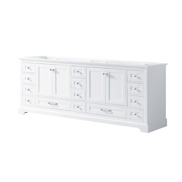 Dukes 84 in. W x 22 in. D White Double Bath Vanity