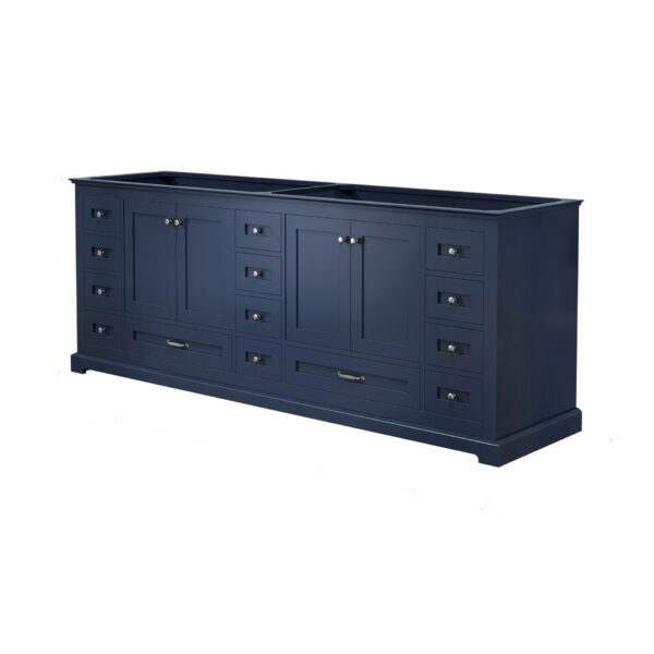 Dukes 84 in. W x 22 in. D Navy Blue Double Bath Vanity