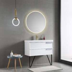 Blossom Orion - 32" Round LED Mirror Frosted Side