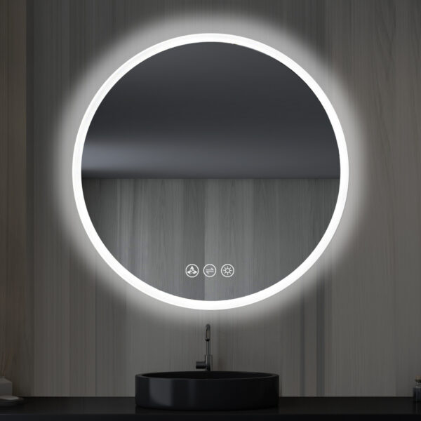 Blossom Orion - 32" Round LED Mirror Frosted Side