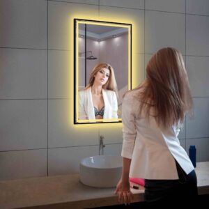 Blossom Stellar - 24" LED Mirror Matte Black Frame