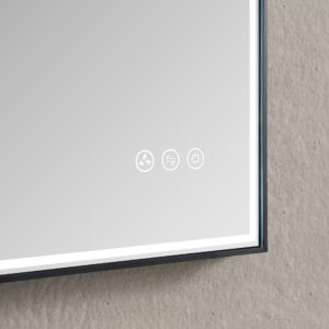 Blossom Stellar - 24" LED Mirror Matte Black Frame