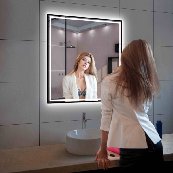 Blossom Stellar - 36" LED Mirror Matte Black Frame