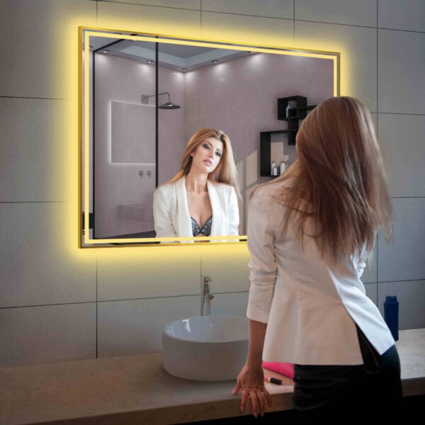 Blossom Stellar - 48" LED Mirror Brush Gold Frame