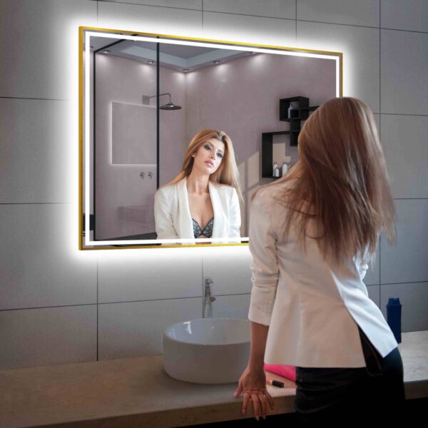 Blossom Stellar - 48" LED Mirror Brush Gold Frame