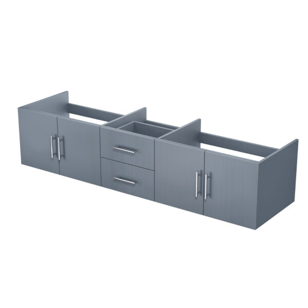 Geneva 80 in. W x 22 in. D Dark Grey Double Bath Vanity