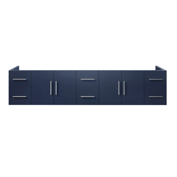 Geneva 84 in. W x 22 in. D Navy Blue Double Bath Vanity