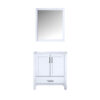 Jacques 30 in. W x 22 in. D White Bath Vanity and 28 in. Mirror