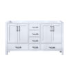 Jacques 60 in. W x 22 in. D White Double Bath Vanity