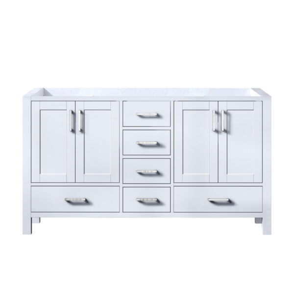 Jacques 60 in. W x 22 in. D White Double Bath Vanity