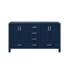 Jacques 60 in. W x 22 in. D Navy Blue Double Bath Vanity