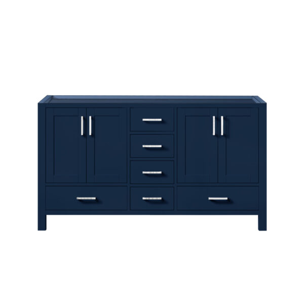 Jacques 60 in. W x 22 in. D Navy Blue Double Bath Vanity