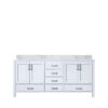 Jacques 72 in. W x 22 in. D White Double Bath Vanity and Carrara Marble Top