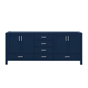 Jacques 80 in. W x 22 in. D Navy Blue Double Bath Vanity