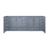 Jacques 84 in. W x 22 in. D Dark Grey Double Bath Vanity