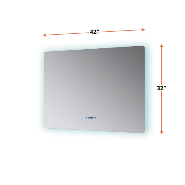 Lugano 42 W x 32 H LED Bathroom Vanity Mirror