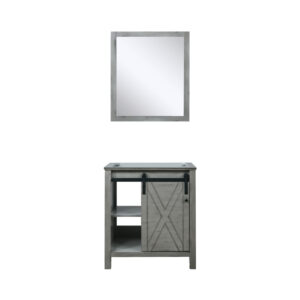 Marsyas 30W x 22D Ash Grey Bath Vanity and 28Mirror