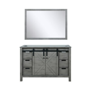 Marsyas 48W x 22D Ash Grey Bath Vanity and 44Mirror