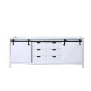 Marsyas 84W x 22D White Double Bath Vanity