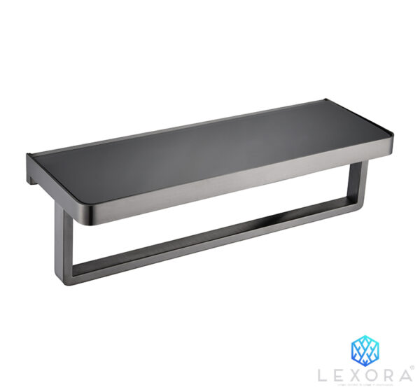 Bagno Lucido Stainless Steel 24 in. Towel Bar in Satin Nickel