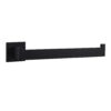 Bagno Nera Stainless Steel 30 in. Towel Bar in Matte Black