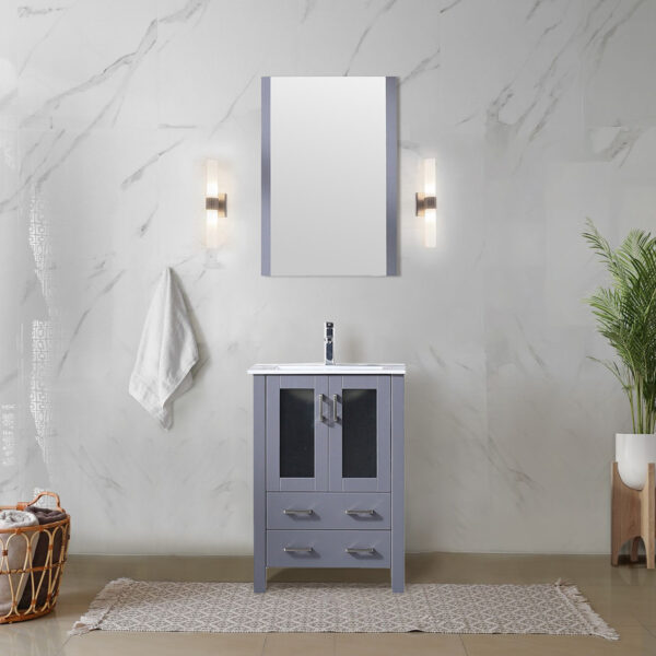 Volez 24W x 18.25D Dark Grey Bath Vanity