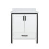 Ziva 30W x 22D White Bath Vanity and Cultured Marble Top