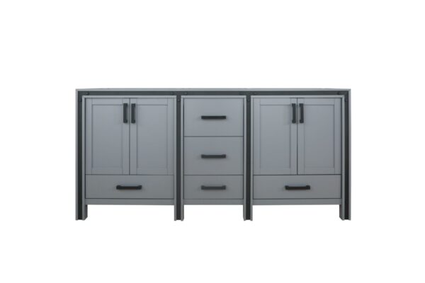 Ziva 72W x 22D Dark Grey Double Bath Vanity