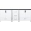 Ziva 80W x 22D White Double Bath Vanity