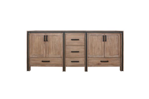 Ziva 80W x 22D Rustic Barnwood Double Bath Vanity